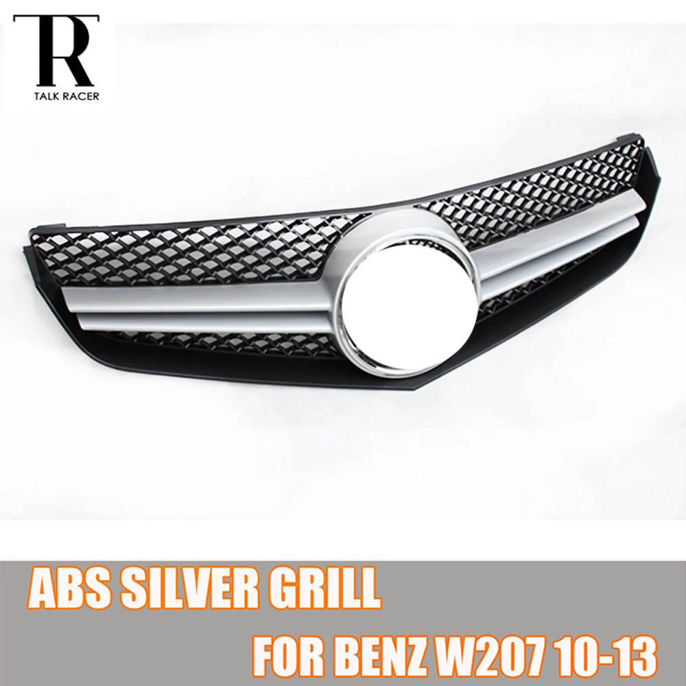 

W207 C207 ABS Silver Front Bumper Grill Grille for Benz W207 C207 E260 E300 E350 Coupe 2010 2011 2012 2013