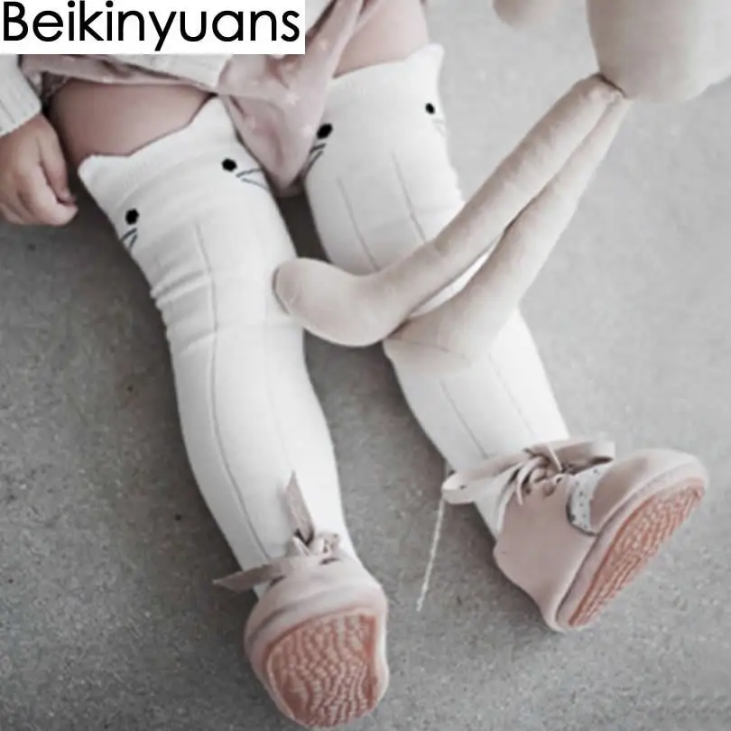 

fox socks Lovely 3D Fox Baby Leg Warmers Socks skid For Children Girls Non-slip Cotton Kids Socks Meias Calentadores Piernas