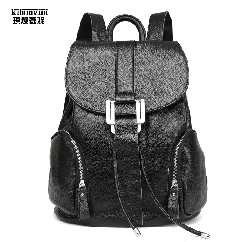 Ladies Backpack Leather Back Pack Women's High Quality Luxury Famous ...