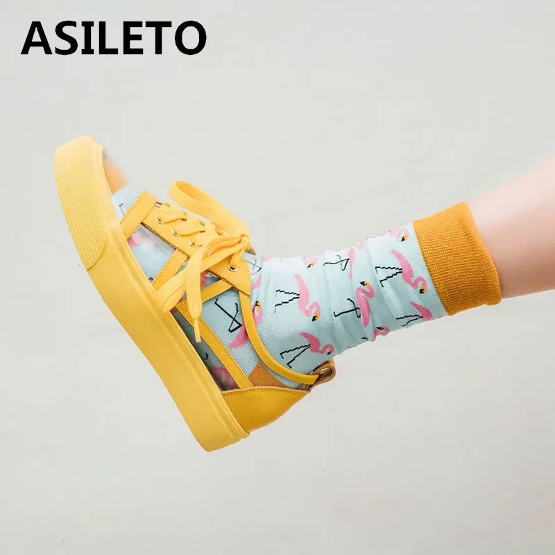 

brand design Transparent PVC+Genuine cow leather flats women Lace Up Casual Shoes Outdoor Walking Sneakers zapatillas trainers