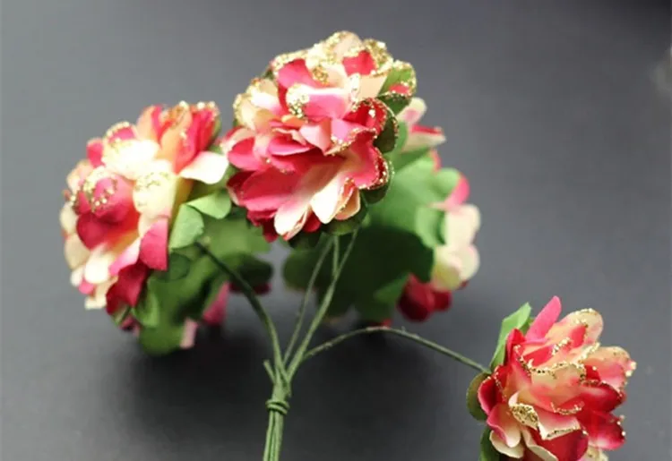 Artificial Paper Bouquet flower for Wedding Decor Candy Box Flowers Accessories for Table Centerpieces 144pcspack (4)