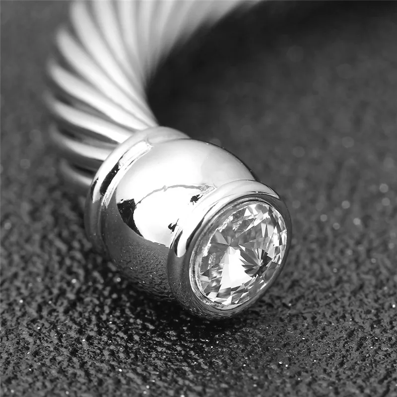ZORCVENS брендовые Ювелирные изделия 316L браслеты из нержавеющей стали браслеты со спутниковым кристаллом камень браслет для женщин