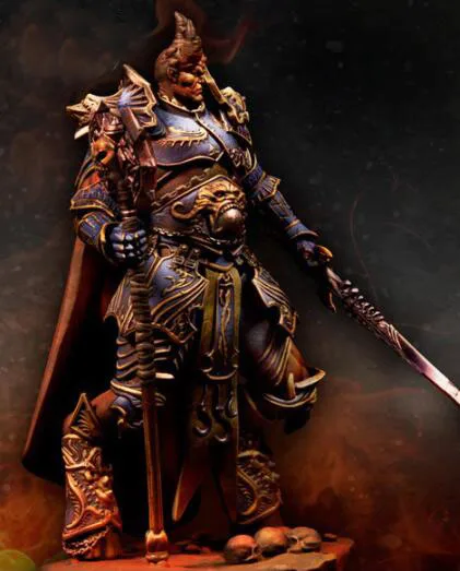 

75mm Resin Kits King Style 2 Figures Not Assembled Uncolored