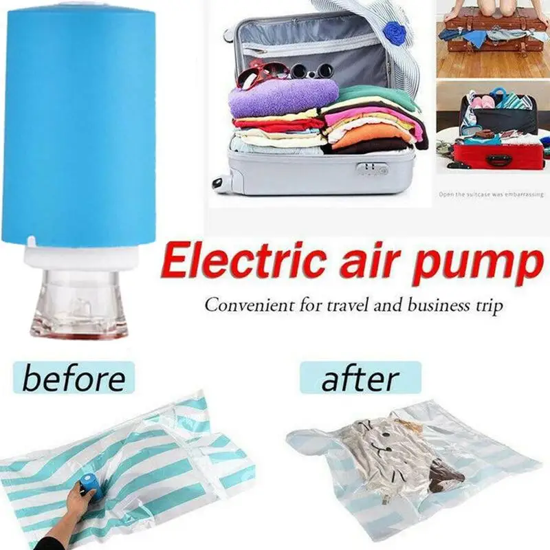 

Multicolor USB Handheld Vacuum Sealer Machine With 5 Vacuum Zipper Bags Portable Mini Vacuum Pump