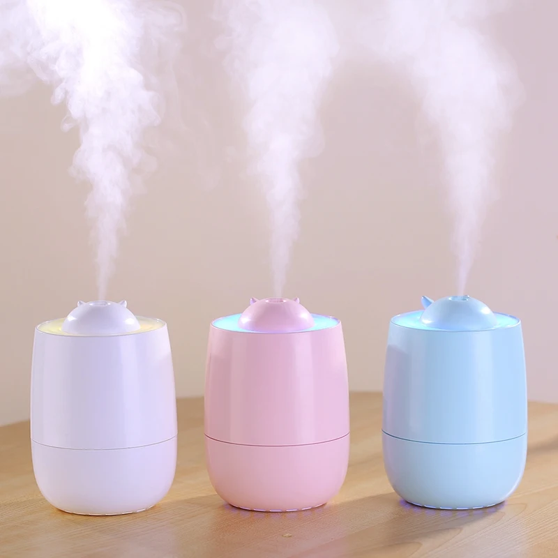 

Portable Mini Air Humidifier Moisturizing Night Light Colorful Diffuser For Home Car Office Air Purifier automatic power off