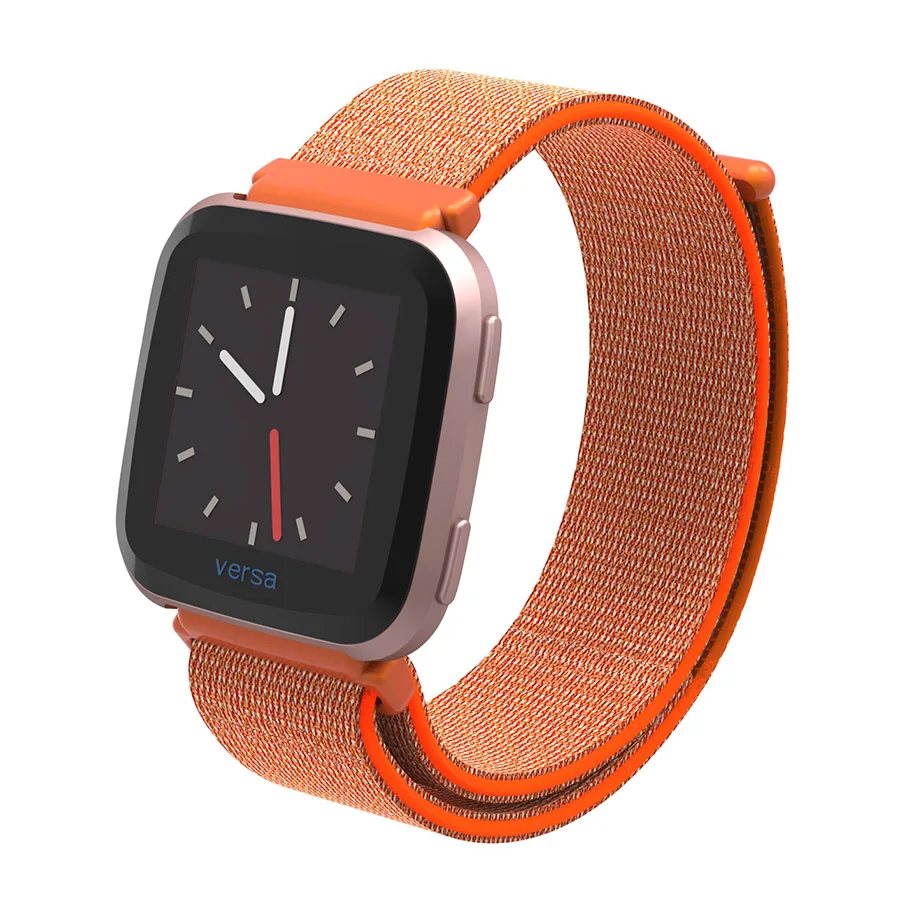  SCOMAS Replacement Woven Nylon Strap For Fitbit Versa Breathable Adjustable Closure Loop Watch Band - 32876435571