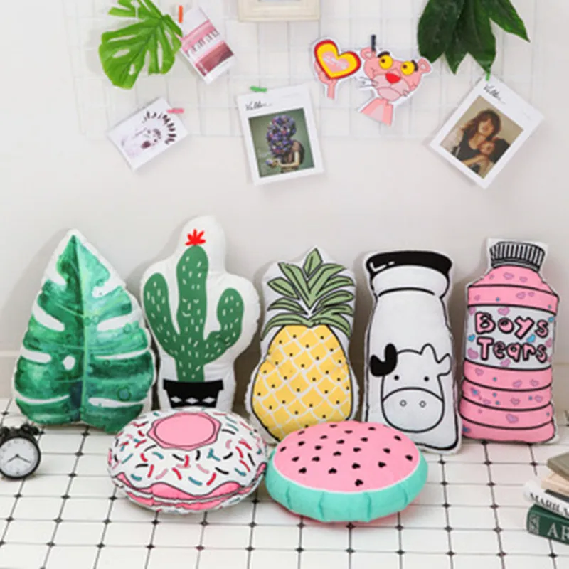 

3D Fruit Pattern Pillows U Shaped Neck Pillow Cushion 3D Fruit Pattern Car Neck Protection Pillows Travel Pillow Neck Cushion