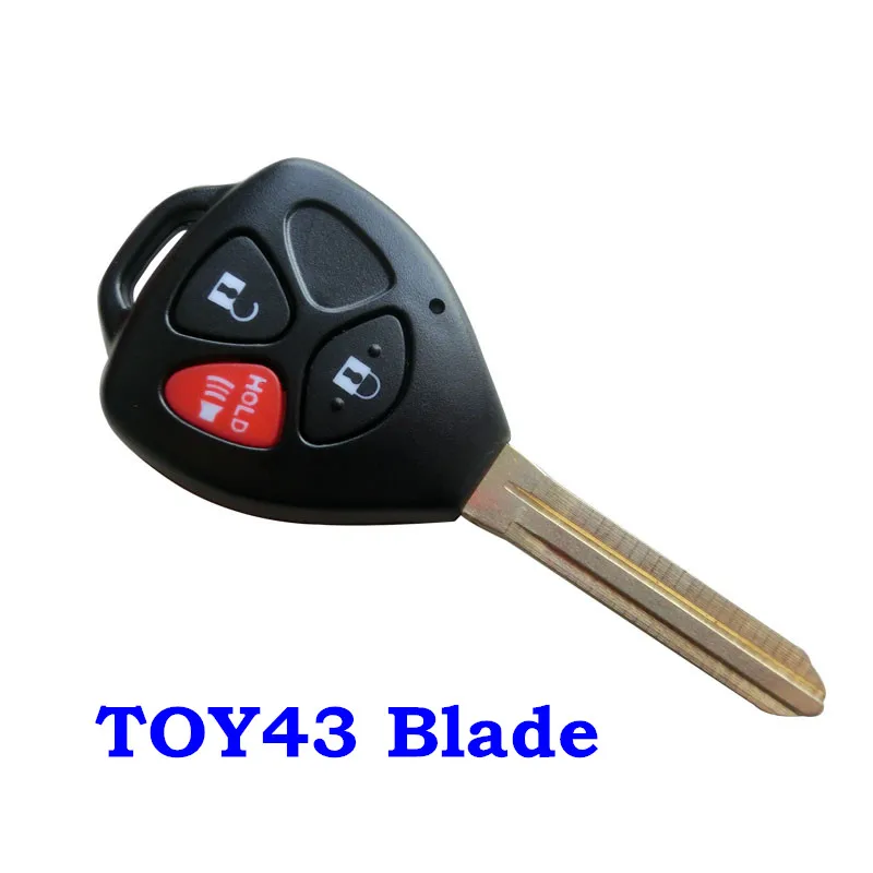 Чехол для автомобильного ключа 3 кнопки ФОБ Toyota Camry Corolla Avalon Venza 2007 2008 2009 2010 2011 2012 |