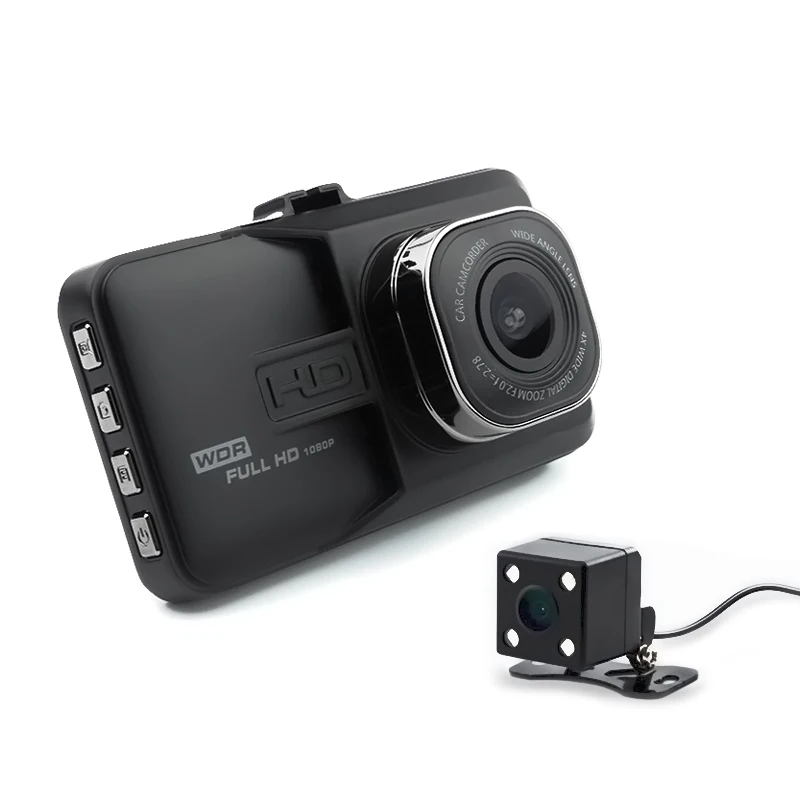 Видеорегистратор, автомобильная камера Full HD 1080 P/IR, поддержка ночного видения/видеорегистратор высокой четкости, двойной объектив, видеорегистратор, 3,0 дюймов, зарядка экрана - Название цвета: standard