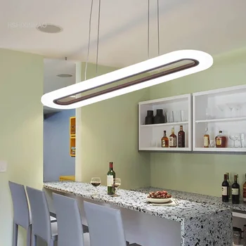 

Nordic Modern Simple LED Restaurant Chandelier Individuality Creative Oval Bar & Office Meeting Room Chandelier