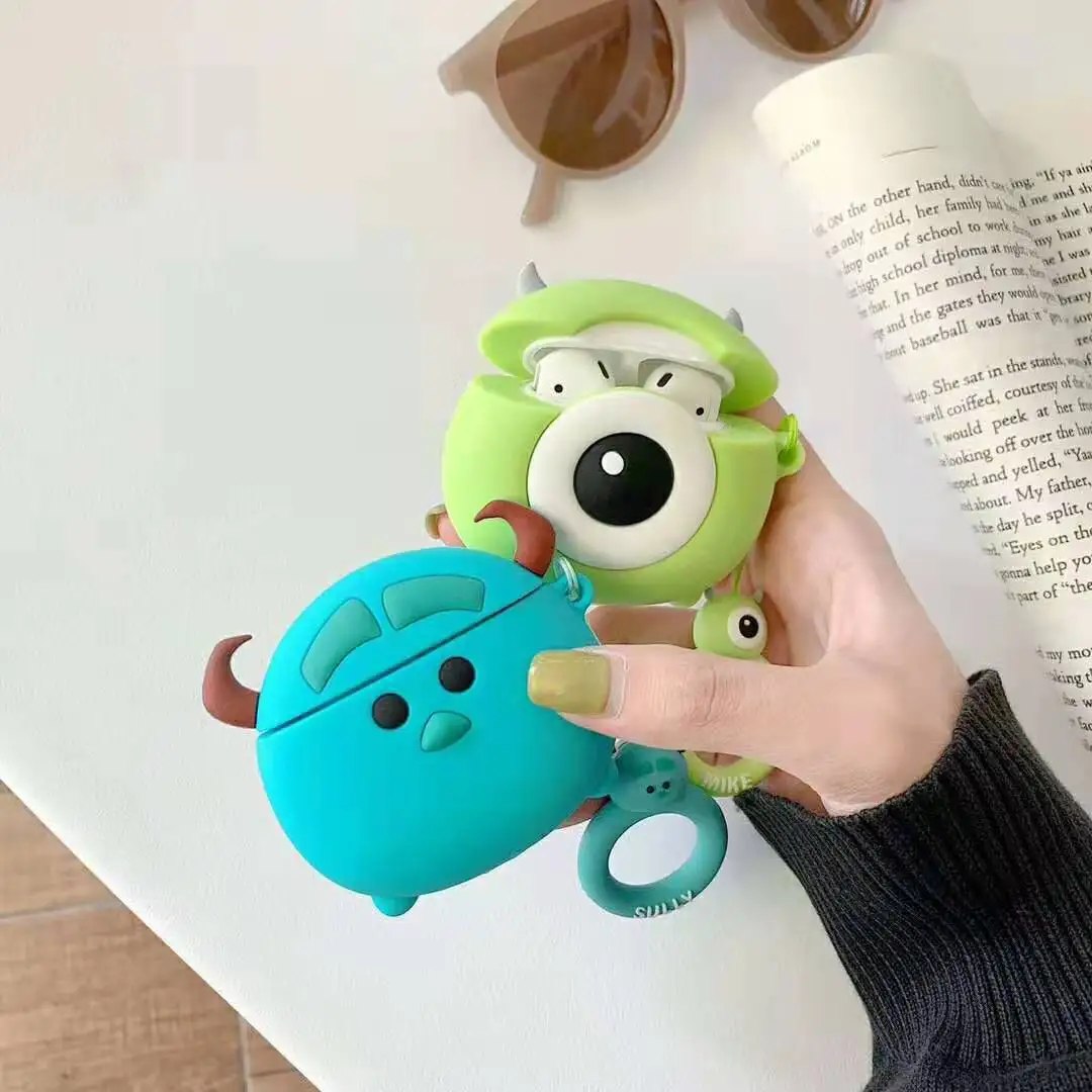 

Cute cartoon single-eyed demon anime wireless Bluetooth headset set for AirPods protection silicone accessories charging kit