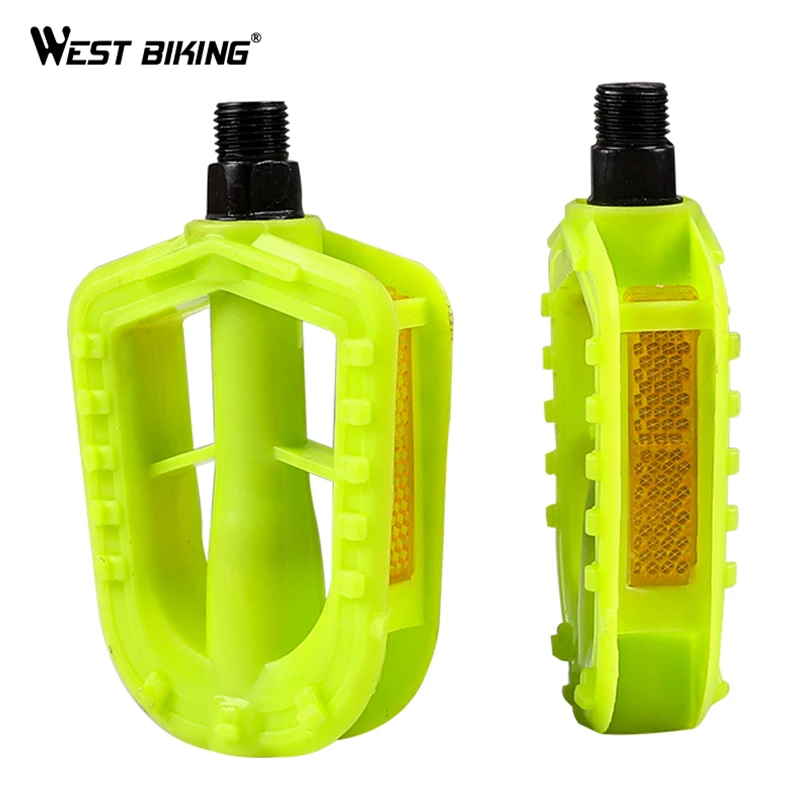 WEST BIKING Kids Bike Pedals Childers Bicycle 12MM Anti-slip Plastic Replacment Pedals Cycling Tool Trike Tricycle Bike Parts