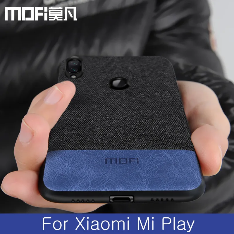 Для xiaomi mi play чехол противоударный задняя крышка Ткань защитный силиконовый capas MOFi mi play чехол s