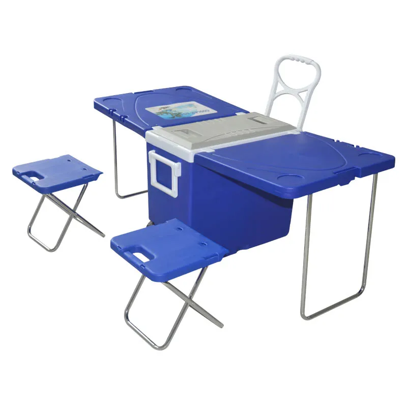 multi function cooler with table