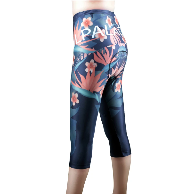 ILPALADINO Women Cycling Pants Tights MTB Bike 3/4 Capri shorts Downhill Bicycle Pants Cycling Trousers Sportwear