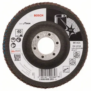 

BOSCH 2608608263 Disc sheeting X581 Best Inox 115mm cón PV powered G40