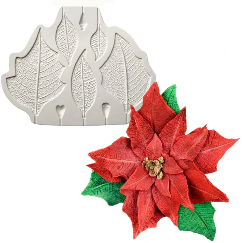 

Aouke Leaf Petal Series Silicone Mould DIY Fondant Cake Mould Chocolate Fudge Mold Baking Utensil Q034