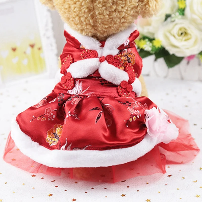 Aliexpress.com : Buy New Year&#039;s Clothing Spring Festival Pet Clothings Warm Coat Poodle Yorkie