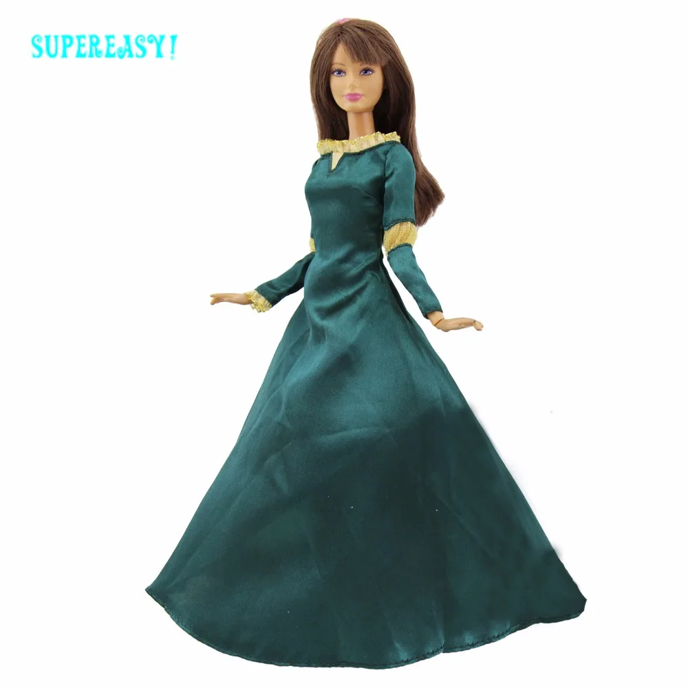 Один комплект сказочное платье принцессы копия одежда Brave Merida экзотический