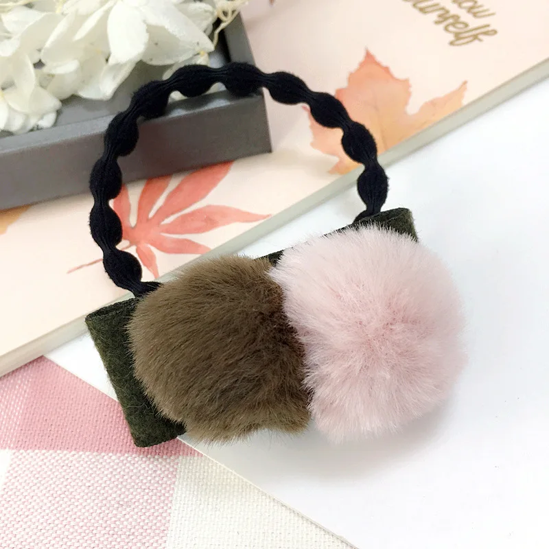 Korea Hair Accessories Colorful Ball Pearl Hair Ring Rubber Headband For Women Head wear Elastic Hair Band Korea Hair Accessories Colorful Ball Pearl Hair Ring Rubber Headband For Women Head wear Elastic Hair Band