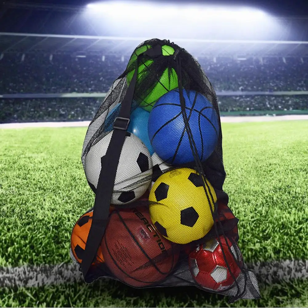 Большая емкость футбольная баскетбольная сетка сумка спортивная подготовка на открытом воздухе спортивные товары Сетчатая Сумка для