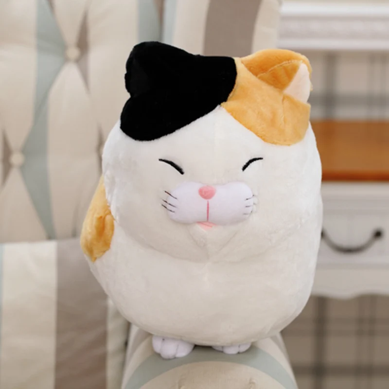 white Креативная японская кошка, плюшевая игрушка, мягкий диван, животные, мягкие куклы, задняя подушка, ресторанное автомобильное плюшевое украшение, игрушки для малышей, подарки - Цвет: white