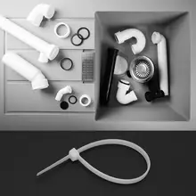 4 * 250 500PCS White Self-locking Nylon Cable Tie Wire Tie Wrap Wire Cord Zip Tie Strap Width 2.7 mm self tie front wrap tee
