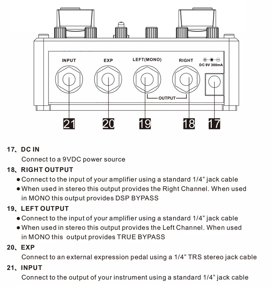 MOOER Mod Factory Pro 2 отдельные обрабатывающие модули, содержащие в общей сложности 16 эффектов модуляции гитарных эффектов