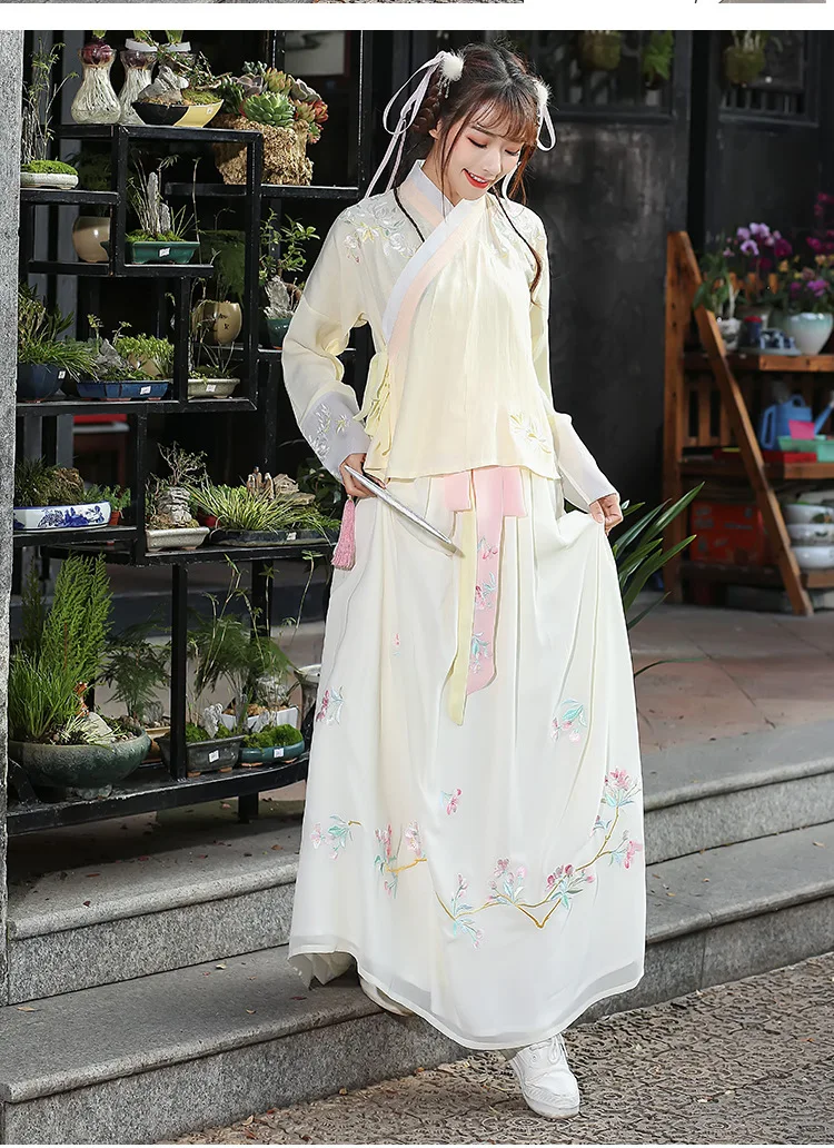 Hanfu танцевальный костюм женский костюм династии Цин китайский костюм восточное платье традиционная китайская одежда для женщин