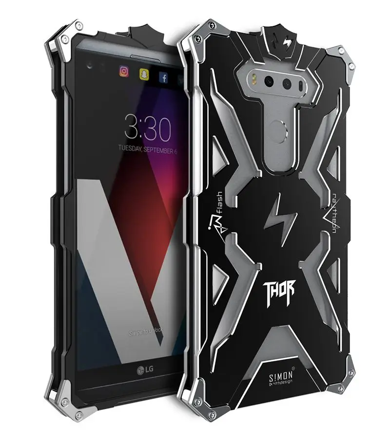 imágenes para Zimon Para Cajas Del Teléfono LG V20 Simon Marca Thor de Cuerpo Completo Anti-Golpe de Metal De Aluminio Caso de la Cubierta Para LG V10 V20 para LG imágenes para Zimon Para Cajas Del Teléfono LG V20 Simon Marca Thor de Cuerpo Completo Anti-Golpe de Metal De Aluminio Caso de la Cubierta Para LG V10 V20 para LG