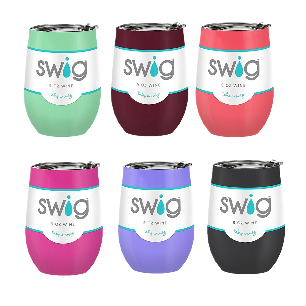 10PCS-304-Stainless-Steel-9Oz-Egg-Mugs-Green-Purple-Bottles-Swig-Mugs-Drinkware-Cup-Coral-Wine1