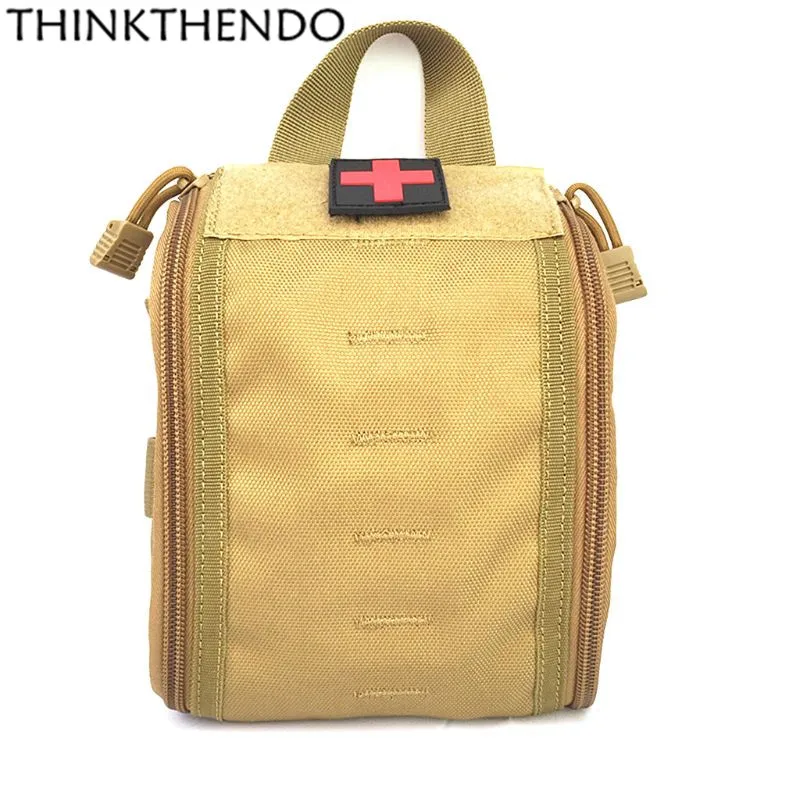 

THINKTHENDO 1000D Molle Tactical Rip Away EMT Medical First Aid Pouch EDC Utility Bag Tools For Outdoor