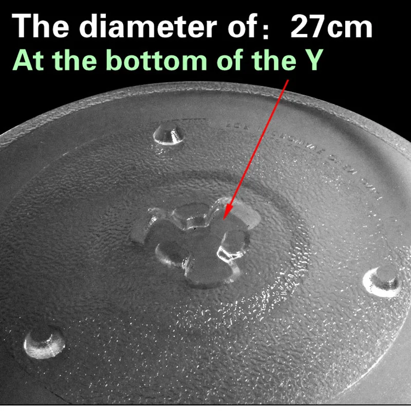 27 см диаметр Y Форма нижняя сторона плоское шасси вращающийся механизм микроволновой печи стекло поворотный стол СВЧ стекло лоток части