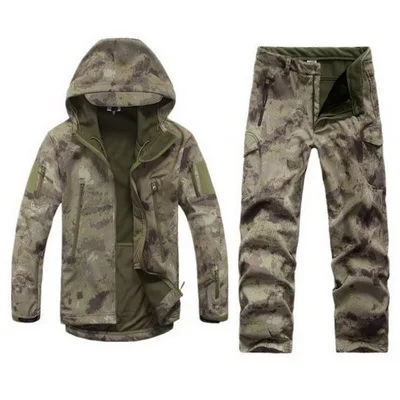Outdoors والعتاد العسكري التكتيكي سترة + السراويل tad الرجال معطف للماء ويندبروف مجموعات الملابس الصيد التمويه الجيش الأسود كامو Outdoors والعتاد العسكري التكتيكي سترة + السراويل tad الرجال معطف للماء ويندبروف مجموعات الملابس الصيد التمويه الجيش الأسود كامو