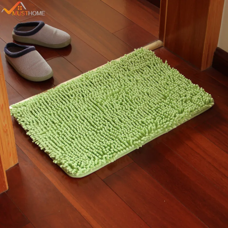 

50*80cm/19.68*31.49in chenille bath rug for bathroom non slip bath mats Free Shipping
