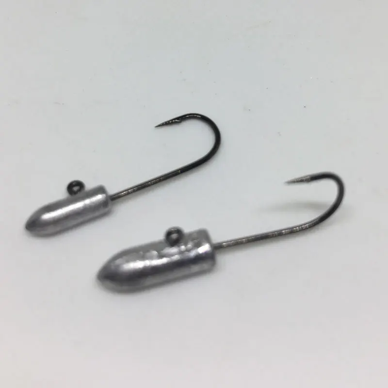 5pcs/pack Tsurinoya Small Tube Jig Heads Lead Hooks 0.8g / 1.8g