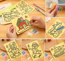 5pcs lot Children Kids Drawing font b Toys b font Sand Painting Pictures Kid DIY Crafts