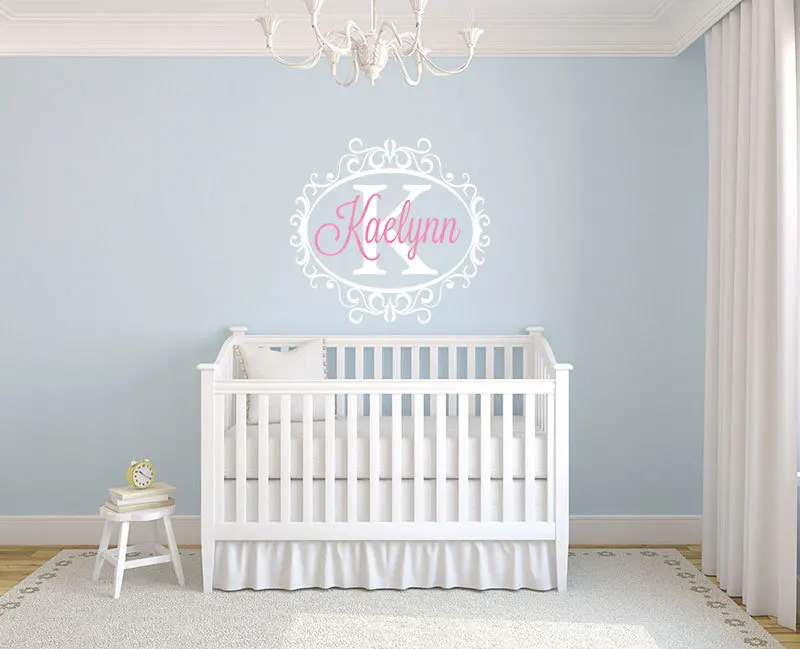 YOYOYU Art Home Decor Personalized Custom Names Wall Decal Vinyl Sticker For Kids Girls Room Decoration Nursery WW-491 | Дом и сад