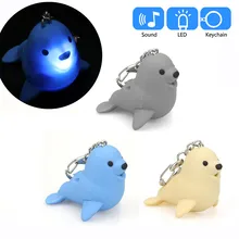 Новая мини-игрушка-фонарик брелок светодиодный светильник портативный милый уплотнитель светильник аудио флэш-светильник брелок подарок_ Z218