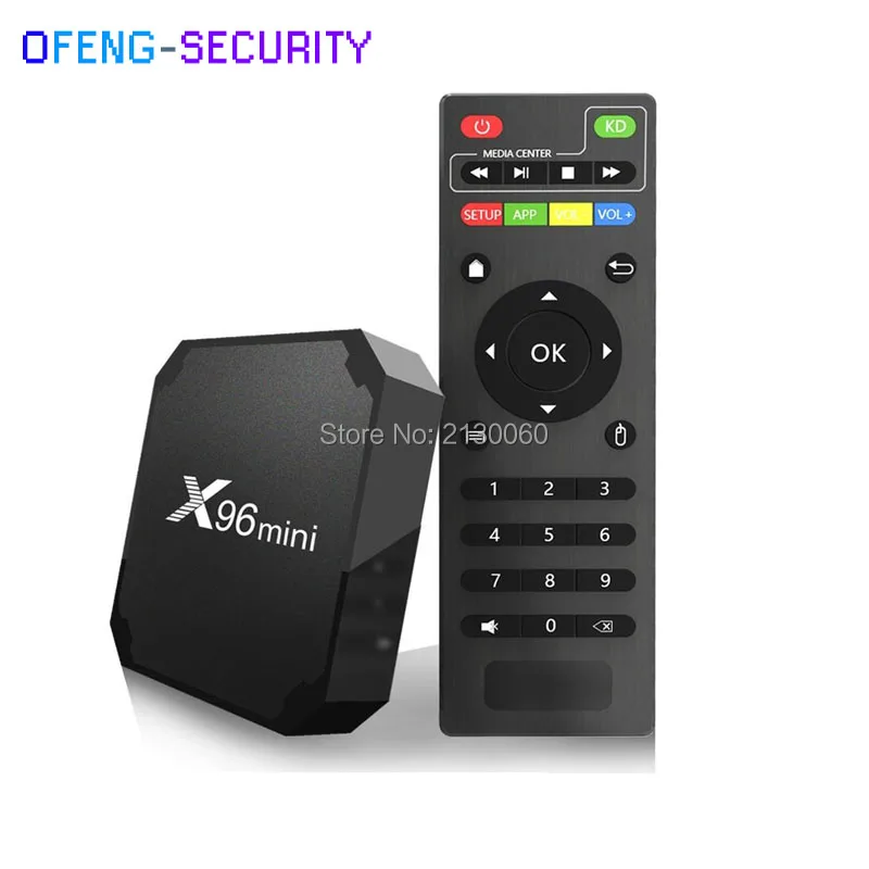 Оригинальный X96mini Android 7,1 для 1 + 8 GB Smart tv BOX четырехъядерный Amlogic S905W Поддержка 2,4 wifi + ИК кабель 4 K * 2 K приставка