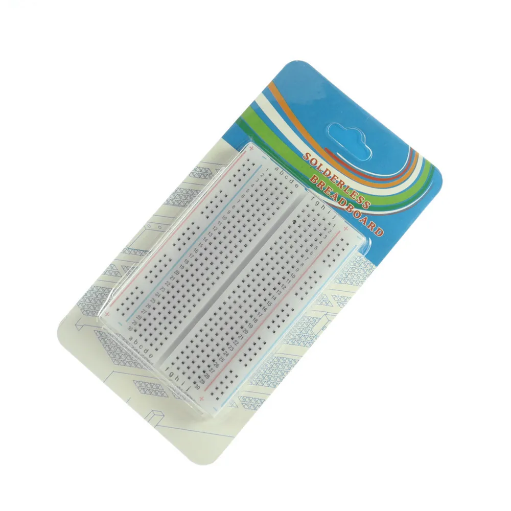 

1pcs KJ384 DIY 400 Points Solderless Bread Board Breadboard 400 PCB Test Board for ATMEGA PIC Arduino UNO