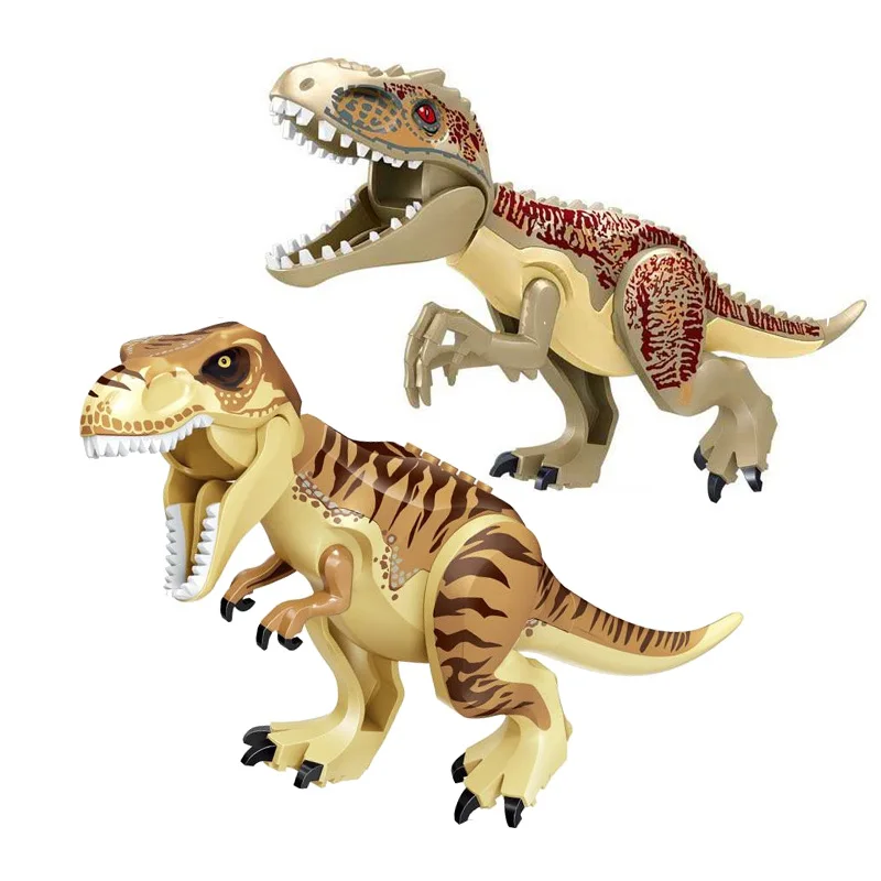 

Jurassic World 2 Tyrannosaurus Building Blocks Legoings Dinosaurs Figures Bricks Rex Indominus Rex I-Rex Assemble Kids Toys