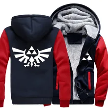 США размер Мужчины Женщины Легенда О zelda Куртка Кофты Сгущает Толстовка Пальто Clothing Casual