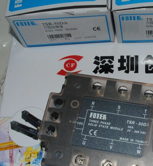 

100% Original Authentic Taiwan's FOTEK three-phase solid state relay TSR-50DA