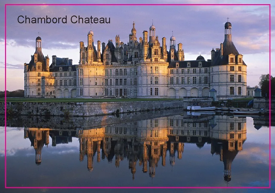

Metal Wrapped Magnets FREE shipping European Castle Landscape Chambord Chateau Of French by leonardo Da Vinci Fridge Magnet 5410