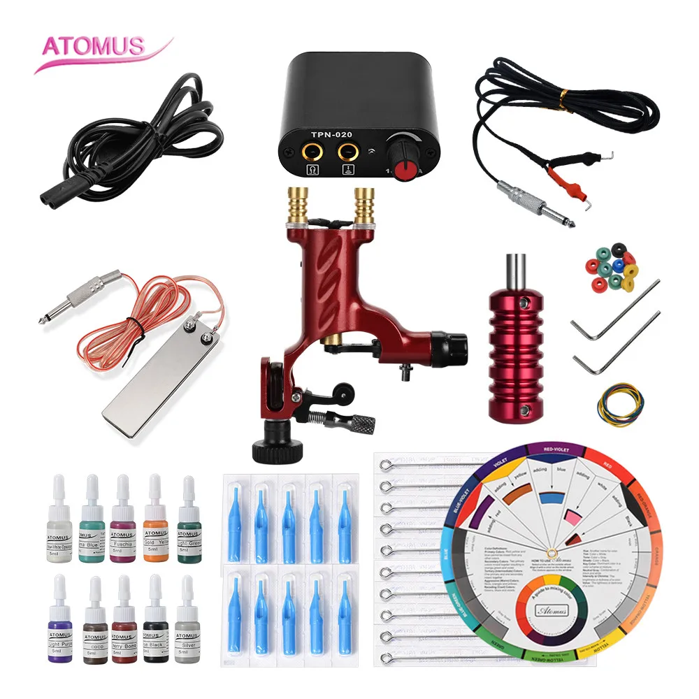 

Tattoo Rotativa Kit Tattoo Machine Set Kits Para Tatuar Professional Rotativa Nueva Llega Suplies Profissional For Beginners