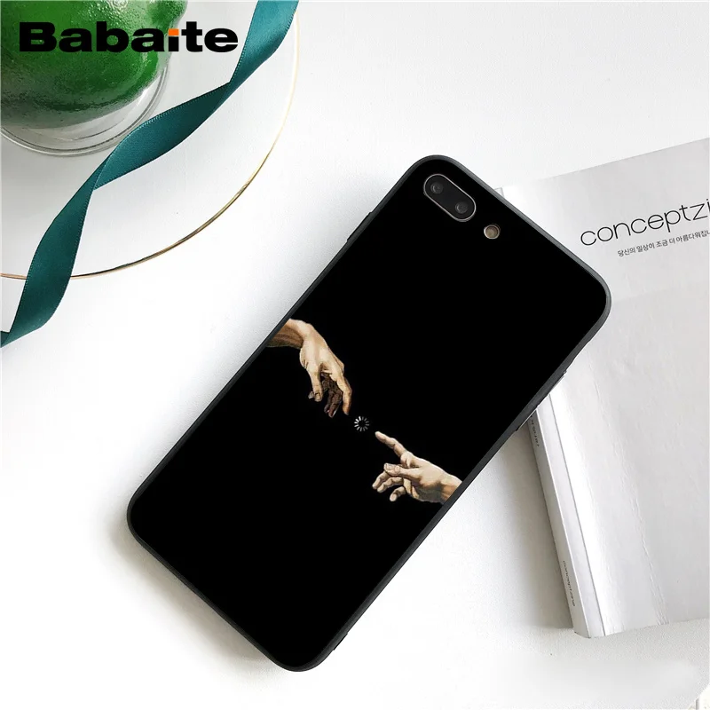 Babaite Vintage Plaster Statue David Art Printing Black Soft Phone Case for iPhone 8 7 6 6S Plus X XS MAX 5 5S SE XR Fundas Capa