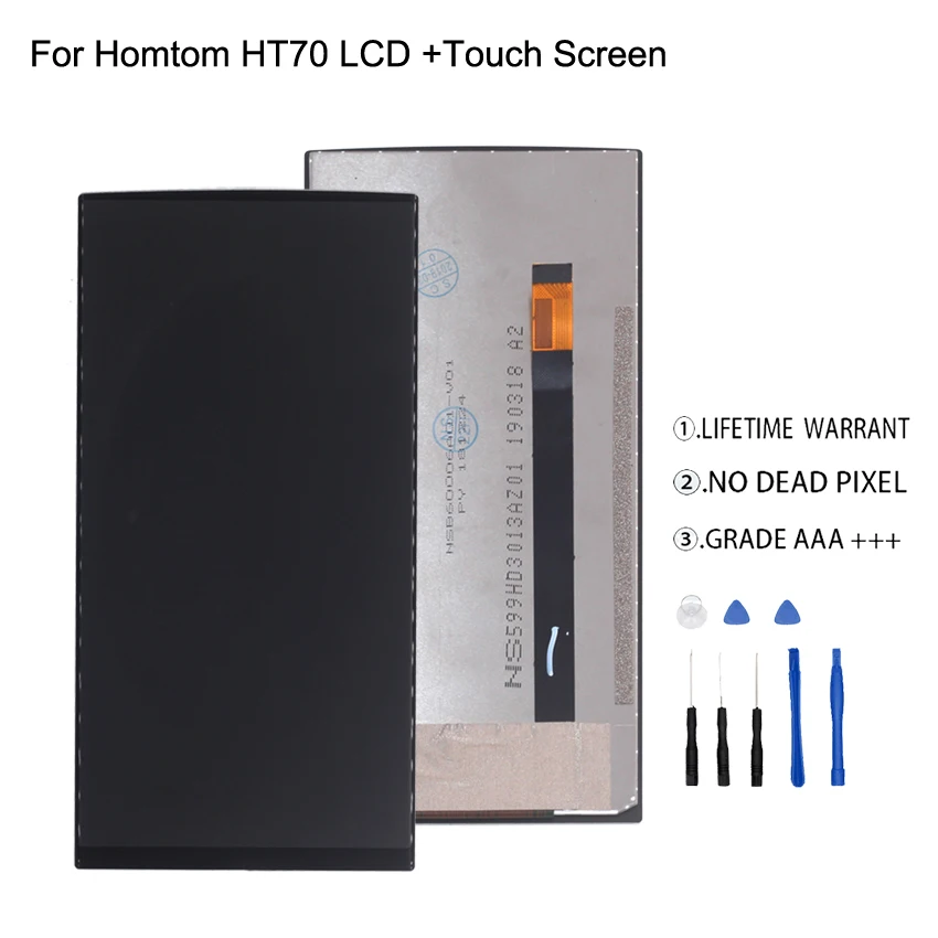 

For HOMTOM HT70 LCD Display Touch Screen Digitizer Original Quality Phone Parts For HOMTOM HT70 Display Screen LCD