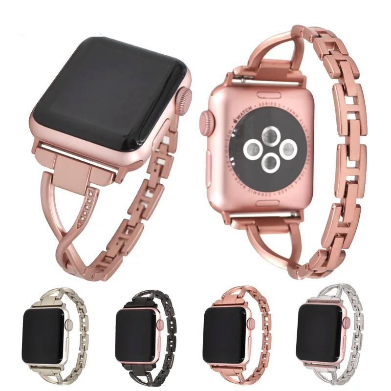 Diamond-encrusted Watch Band Strap for Apple Watch 38mm