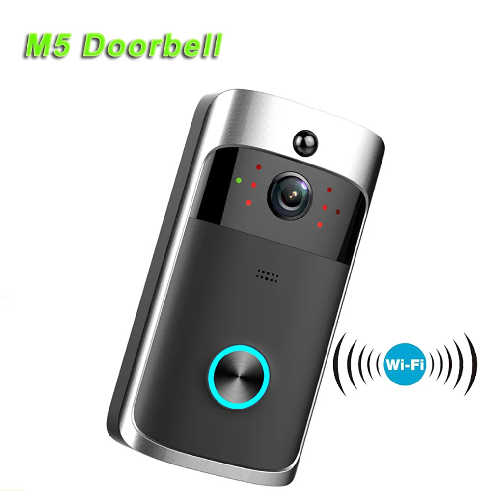 

NEW HD 720P WiFi Video Doorbell Camera IR Night Vision Two-Way Audio Battery Operation Door Phone Intercom